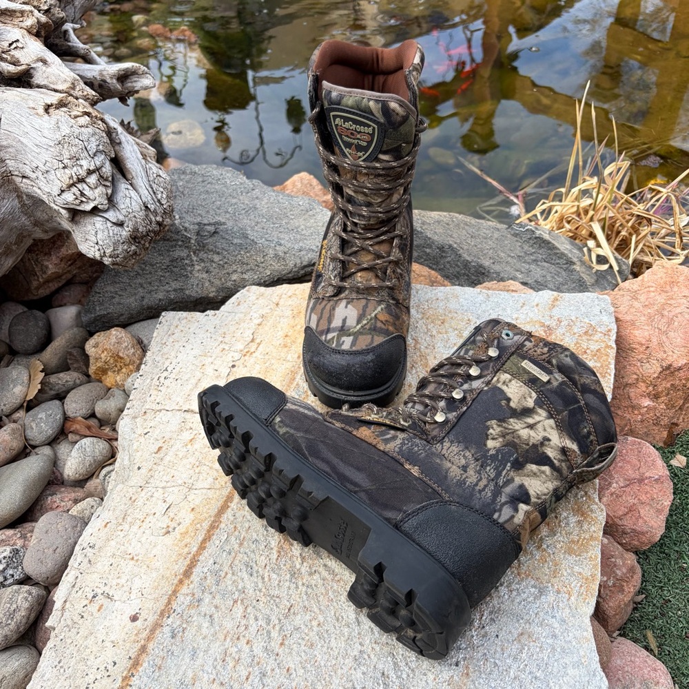 LaCrosse Brawny II 800G Thinsulate Hunting Boots Men's 8 Mossy Oak Waterproof